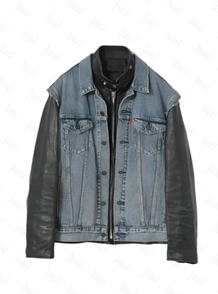 Stranger Things Hellfire Club Eddie Munson Denim Jacket Front