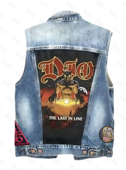 Stranger Things S04 Eddie Munson Denim Vest Back