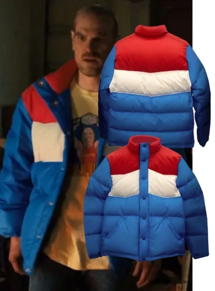 Stranger Things S04 Hopper Blue Puffer Jacket