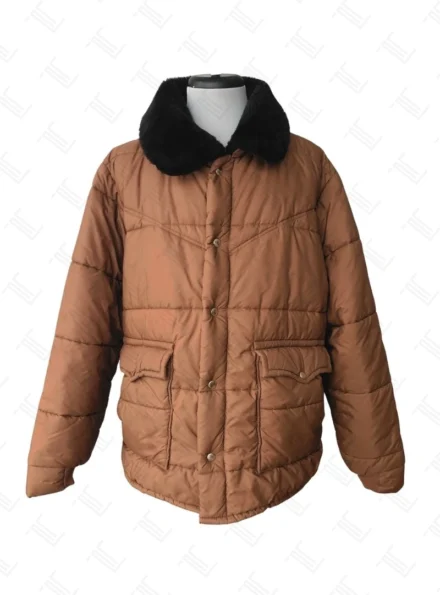 Stranger Things S05 Jim Hopper Brown Parka Jacket Front