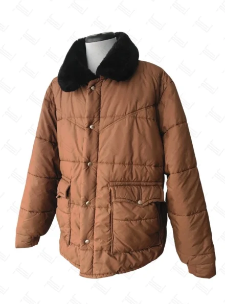 Stranger Things S05 Jim Hopper Brown Parka Jacket Side