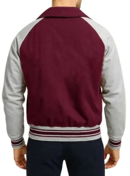 Stranger Things S05 Lucas Sinclair Varsity Jacket Back View