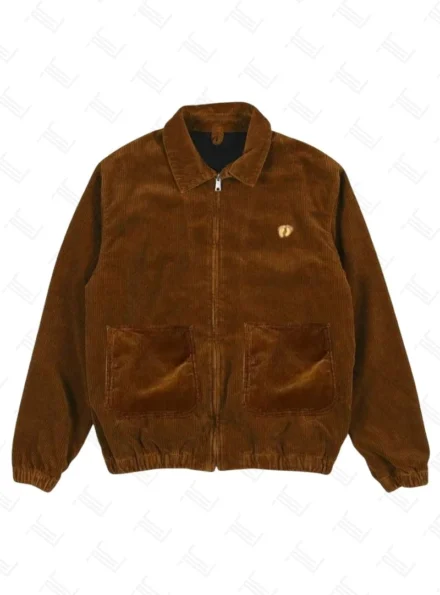 Stranger Things Season 4 Mayfield Max Brown Corduroy Jacket Front
